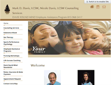 Tablet Screenshot of davissoundmind.com